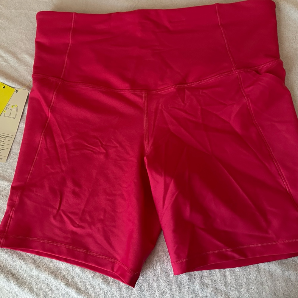 All In Motion High Rise Pink Biker Shorts